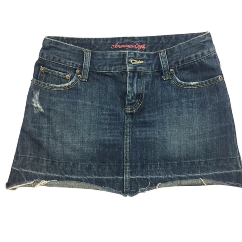 American Eagle | Denim Mini Skirt Size 0
